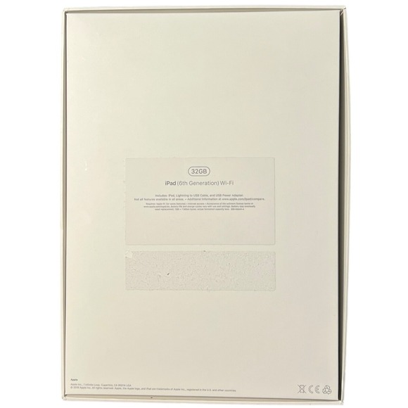 iPad‎ 6th Gen Gold Empty Box Only Original Apple Packaging Inserts Stickers - Picture 4 of 5